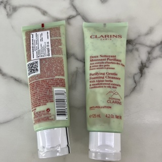 Clarins Purifying Gentle Foaming Cleanser with Alpine Herbs & Meadowsweet Extracts  125 ml (Combination to Oily Skin)