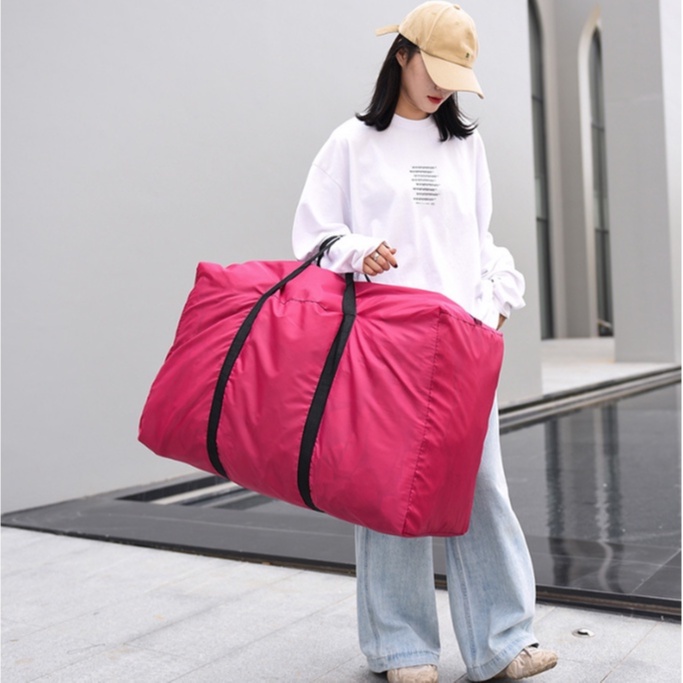 กระเป๋าผ้าร่มกันน้ำe0005-เหมาะสำหรับเก็บของหรือเดินทาง-ขนาดใหญ่จุได้เยอะ