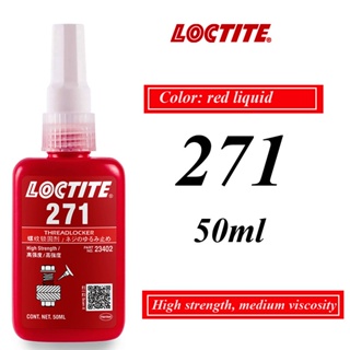 LOCTTLF Thread Locker Glue 50ml 263 271 Screw Metal Threadlocker Adhesive Anaerobic Sealant for All Kind Surfaces