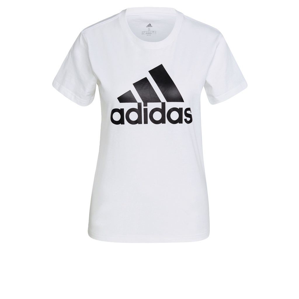 adidas-ไลฟ์สไตล์-เสื้อยืดโลโก้-loungewear-essentials-ผู้หญิง-สีขาว-gl0649