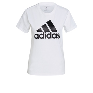 adidas ไลฟ์สไตล์ เสื้อยืดโลโก้ LOUNGEWEAR Essentials  ผู้หญิง สีขาว GL0649