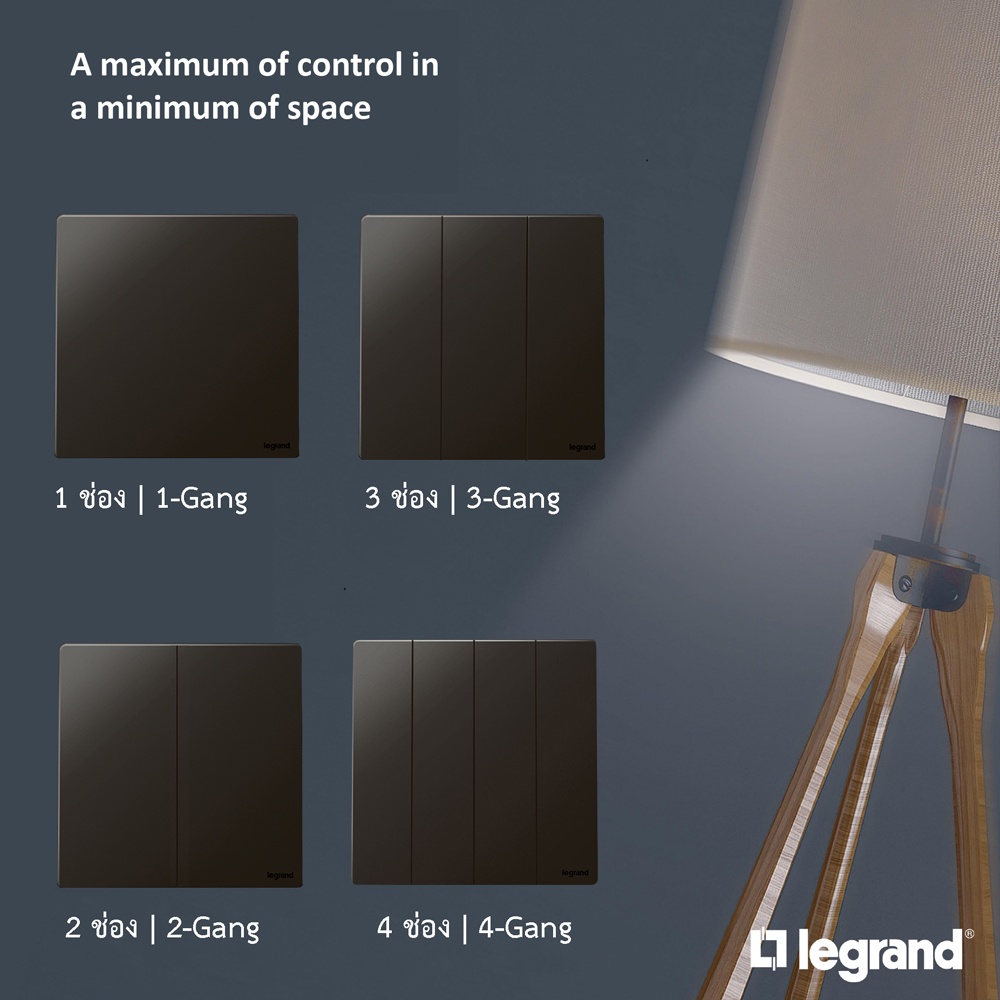 legrand-สวิตช์สองทาง-3-ช่อง-สีดำ-3g-2ways-switch-16ax-รุ่นมาเรียเซนต์-mallia-senses-matt-black-281005mb-bticino