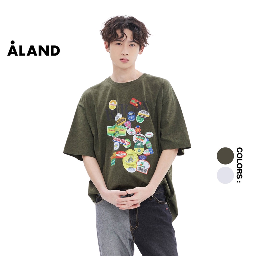 aland-เสื้อยืด-unisex-romantic-crown-fruit-label-tee