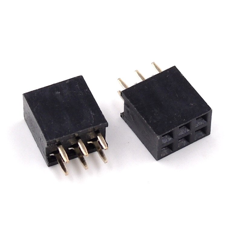 ซ็อกเก็ต แถวคู่ เมีย ผู้ จั้มเปอร์ Pin Header Female Double Row Single ...