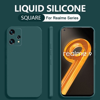 เคสมือถือ ซิลิโคน แบบนิ่ม ขอบเหลี่ยม สำหรับ Realme 9 Pro 8i 9i C35 Narzo 50 50A 50i
