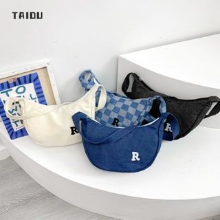 TAIDU ถุงผ้าใบ Cross -Body Bag แฟชั่น Ins ไหล่ออกจากกระเป๋า