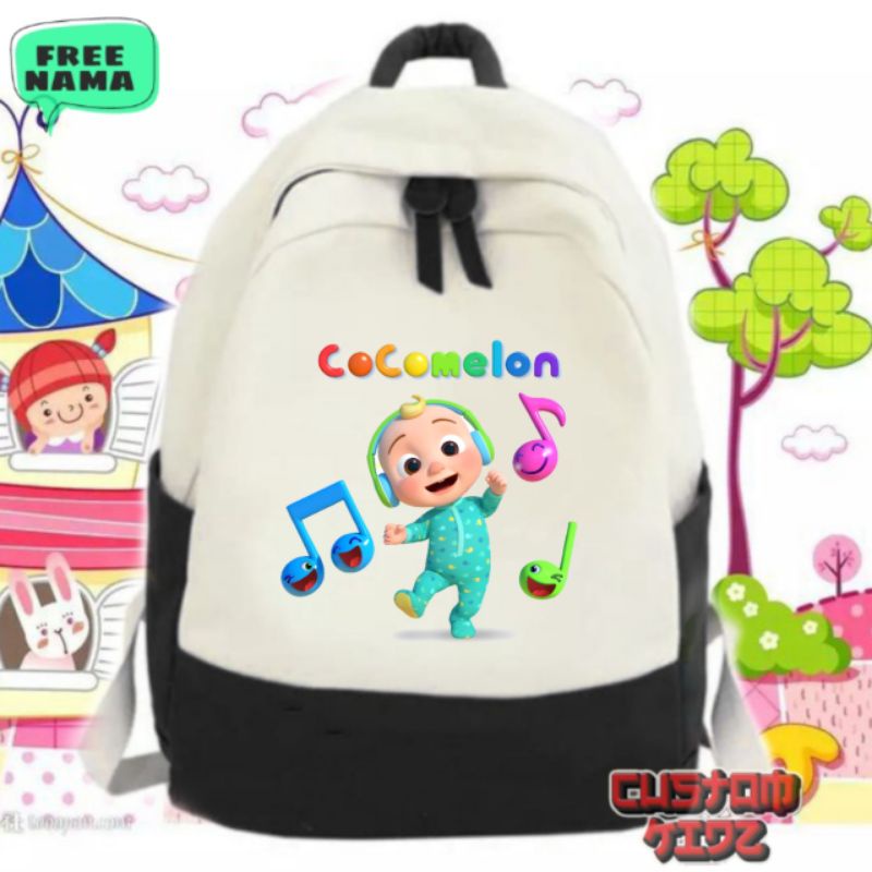 กระเป๋านักเรียน-พิมพ์ลาย-cocomelon-สําหรับเด็กอนุบาล