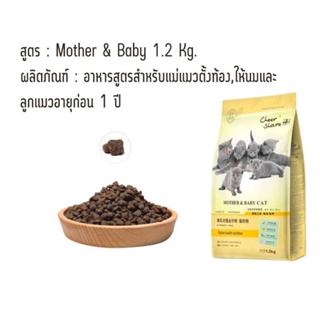 Cheershare Mother and Baby Cat 1.2 kg.แม่และลูกแมว