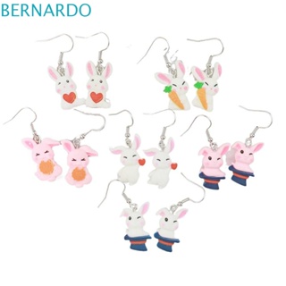 BERNARDO Rabbit Drop Earrings Trendy Girls Creative Animal Earwear New Year Gift Korean Style Earrings