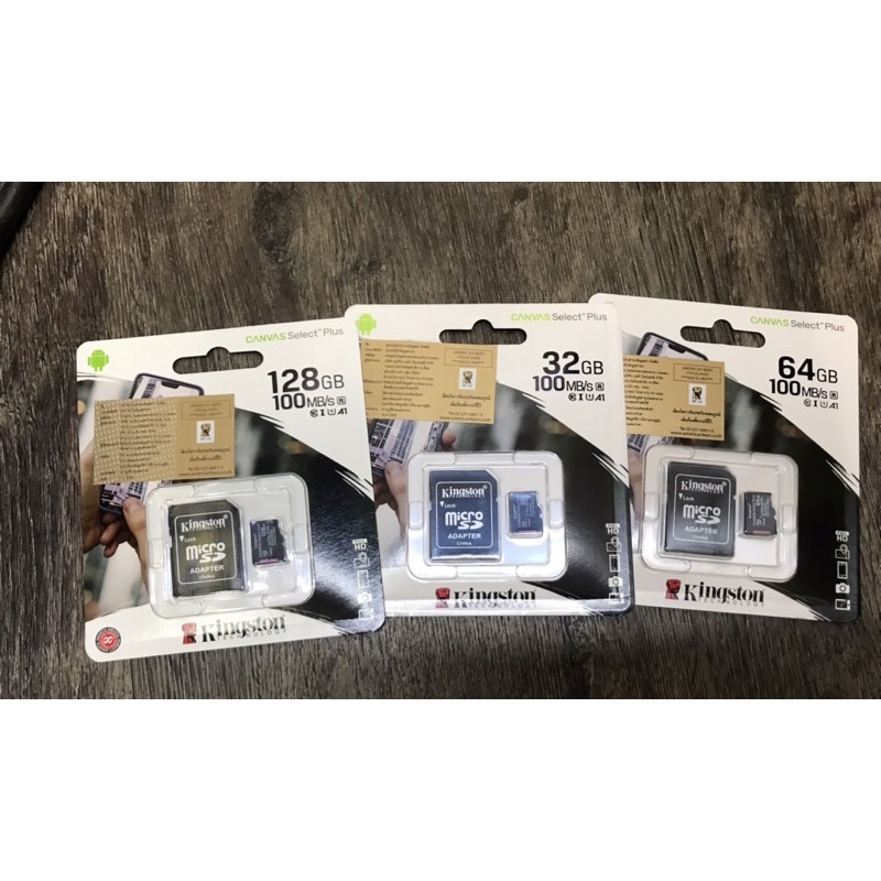 kingston-canvas-select-plus-microsd-class-10-100mb-s-memory-card-sd-adapter-sdcs2-ของแท้100