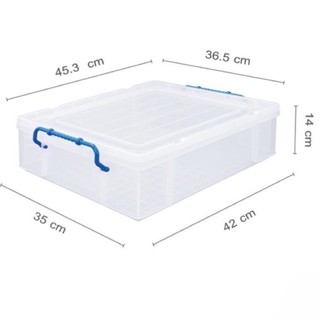 Keyway กล่องอเนกประสงค์ (กล่องหูล็อก) CK-13 คะสี ขนาด  26.1 x 38.5 x 9.8 cm