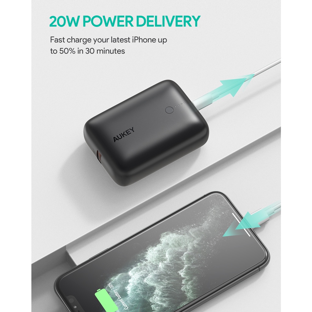 สินค้าขายดี-aukey-pb-n83s-พาวเวอร์แบงชาร์จเร็ว-powerplus-sprint-10000mah-22-5w-power-delivery-amp-qc3-0-พาวเวอร์แบงค์-รุ่น-pb-n83s