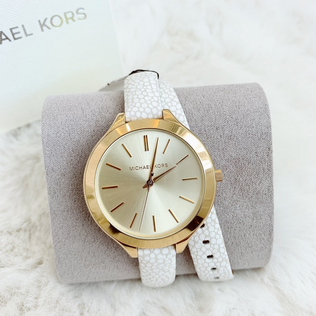 นาฬิกา-michael-kors-watch-strap-mk2477-white-leather