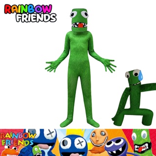 Game Roblox Rainbow Friends Green Cosplay Costume Kids Halloween Fancy Dress Party Role Play