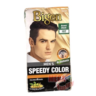 (แบบหวี)ผลิตภัณฑ์เปลี่ยนสีผม บีเง็น เม็นส์ สปีดี้ คัลเลอร์ (Bigen Mens Speedy Color) 40 กรัม 102 สี น้ำตาลดำ