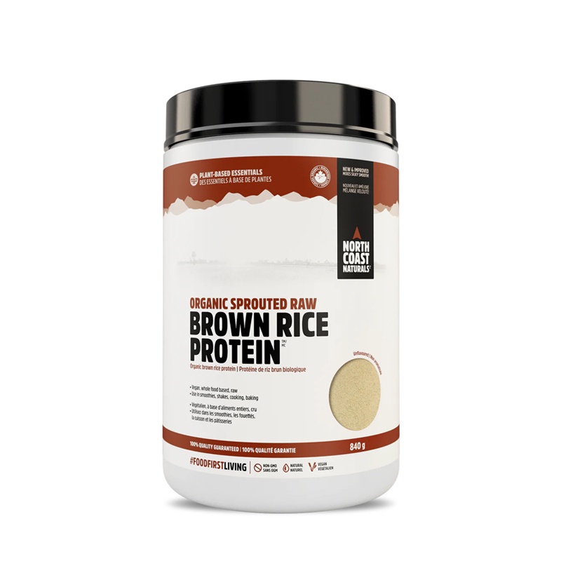 NORTH COAST NATURALS-Organic Sprouted Brown Rice Protein 840 g. โปรตีน ...