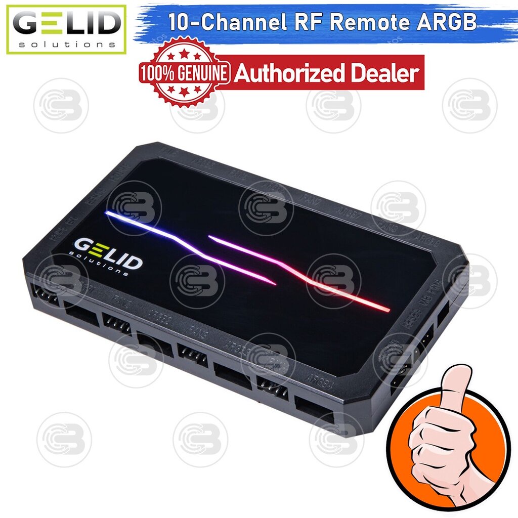 [CoolBlasterThai] GELID AMBER 8 PRO 10-Channel RF Remote ARGB+8 PWM ...