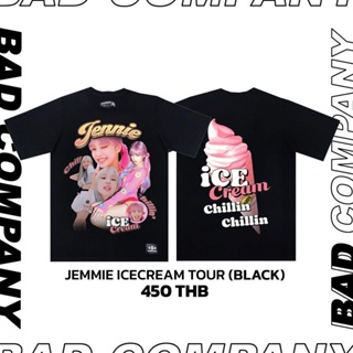 (HH)T-shirtBadcompany เสื้อทัวร์สกรีนลาย "Jennie Icecream" ใหม่
