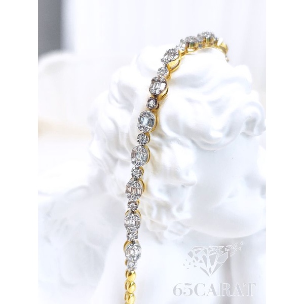 65carat-ข้อมือเพชรแท้-0-60กะรัต-สร้อยข้อมือเพชรบาเก็ต-เพชรเบลเยี่ยมน้ำ100-รหัสk02