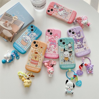 เคสโทรศัพท์มือถือ กันกระแทก ลายการ์ตูน San Rio Kuromi Melody Cinnamoroll Kitty สําหรับ IPhone 14 Plus 11 12 13 14 Pro Max 14 Pro Max
