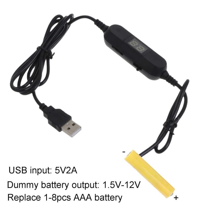 ann-สายเคเบิลแบตเตอรี่ดัมมี่-usb-เป็น-1-5v-3v-4-5v-6v-12v-lr03-aaa-สําหรับวิทยุ-ไฟ-led-ของเล่น