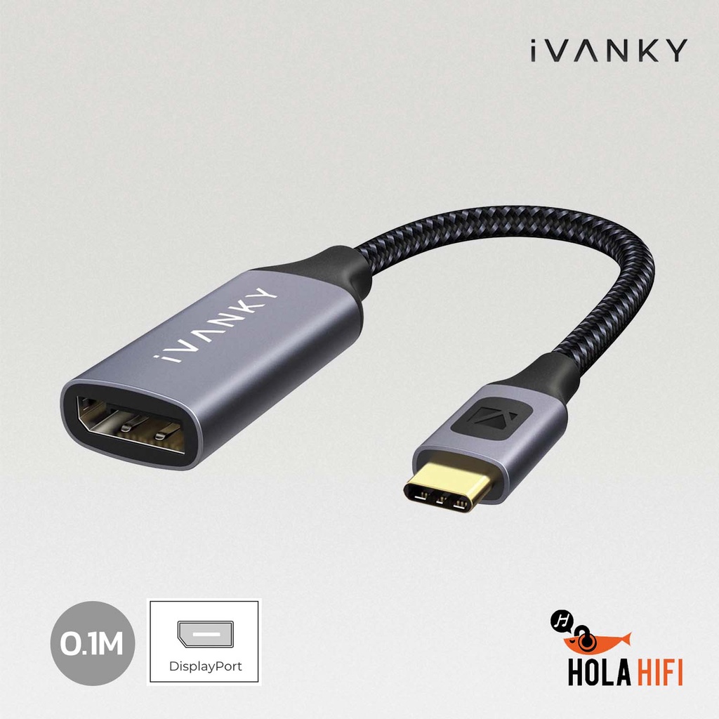 iVANKY USB-C TO Display Port [4K] 60Hz Adapter วัสดุสายถักไนล่อน คุณภาพ ...