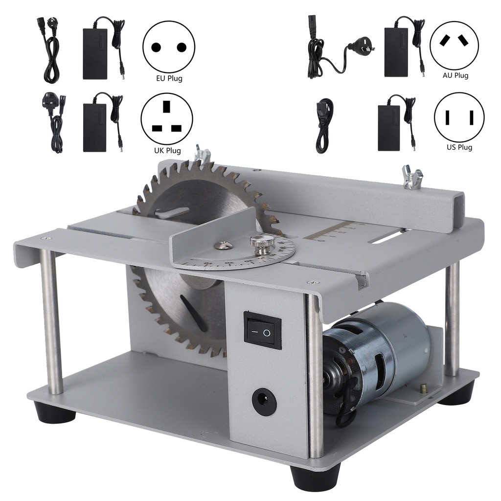 ภาพสินค้าเลื่อยไฟฟ้า เลื่อยตัดไม้ เลื่อยวงเดือน Table Saw Miniature Mini Portable Multifunctional Durable Cutting Machine จากร้าน southdakota260.th บน Shopee ภาพที่ 7