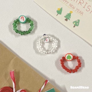 Christmas ring —🎄แหวนลูกปัดคริสมาสต์