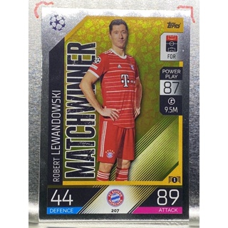 การ์ดนักฟุตบอล Robert Lewandowski 2022/23 การ์ดสะสม FC Bayern Munchen การ์ดนักเตะ บาเยิร์น มิวนิค มิวนิก