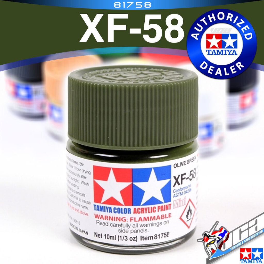 Peinture Acrylique Tamiya Vert Olive Foncé XF58 - 23 Ml - Pour Modélisme, Maquettes Et Figurines