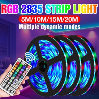 2835แถบไฟ RGB 12V LED นีออนไฟ RGB Ribbon ยืดหยุ่นทีวีไฟตั้งโต๊ะตกแต่ง LED แสงพื้นหลัง