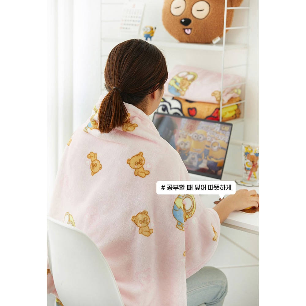 พร้อมส่ง-minions-blanket-ผ้าห่มมินเนี่ยน-มี-2-ลาย