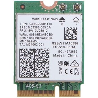 Ax411 อุปกรณ์เชื่อมต่อ WiFi 6E CNVi Tri Band 2.4 | 5 | &amp; การ์ดไร้สาย 6GHz DCT CRF AX411NGW 802.11ax 2.4Gbps บลูทูธ 5.3 เข้ากันได้กับ No vPro