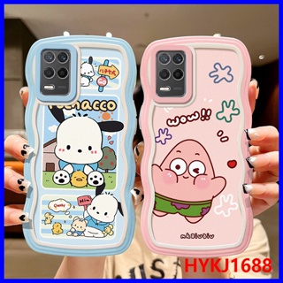 เคส Realme 8 5G เคสโทรศัพท์มือถือแบบนิ่ม tpu ลายคลื่น สําหรับ