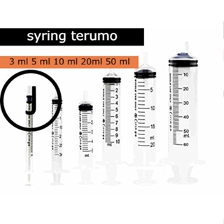 TERUMO syring syringe terumo แบบไม่ติดเข็ม 3 ml 5 ml 10 ml 20ml 50 ml กระบอกฉีดยาเทอรูโม Syringe terumo ดูดน้ำหอม  ดูดสี