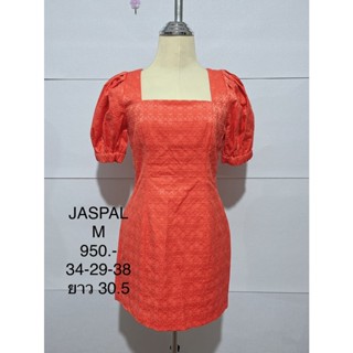 เดรสสั้น สีส้มแสด JASPAL SIZE M