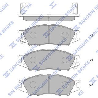 ผ้าดิสเบรคหน้า NISSAN SUNNY NEO N16 B15 1.6 1.8 2000- WINGROAD Y11 1999- HI-Q