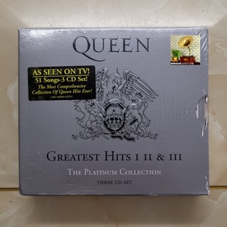 แผ่น Cd JCPTG Queen Greatest Hits I, II &amp; III Brand New Unopened Hardcover 3CD