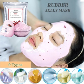 Soft Hydro Jelly Mask Powder Rose Collagen Hyaluronic Acid Moisturizing 9 Types Peel Off Rubber Facial Mask Skin Care Wh