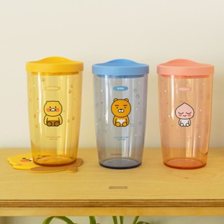 KAKAO FRIENDS แก้วพลาสติก SLIDE TUMBLER 473 ml. 💜สินค้าพร้อมส่ง💜