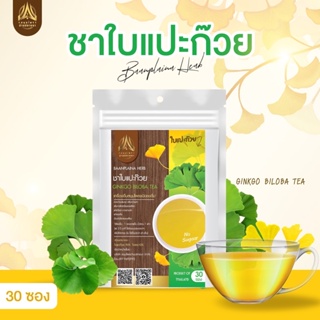 ชาใบแปะก๊วย (Gingko biloba Tea) บำรุงสมอง เสริมความจำ ชนิดซองแช่ดื่ม มีให้เลือก2ขนาด