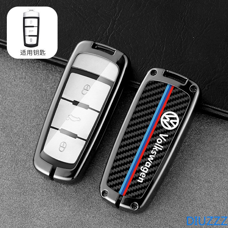 เคสรีโมทกุญแจรถยนต์-โลหะผสมสังกะสี-แบบ-3-ปุ่ม-สําหรับ-volkswagen-รุ่น-vw-cc-b6-b7-passat-3c-magotan-r36-b5-b7l