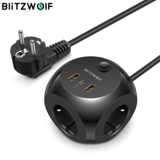 Blitzwolf® Bw-pc1 2500W รางปลั๊กไฟ ซ็อกเก็ตชาร์จ USB