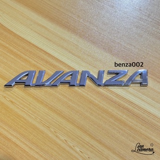 โลโก้ AVANZA ติดท้าย Toyota ขนาด 2.5 x 20 cm