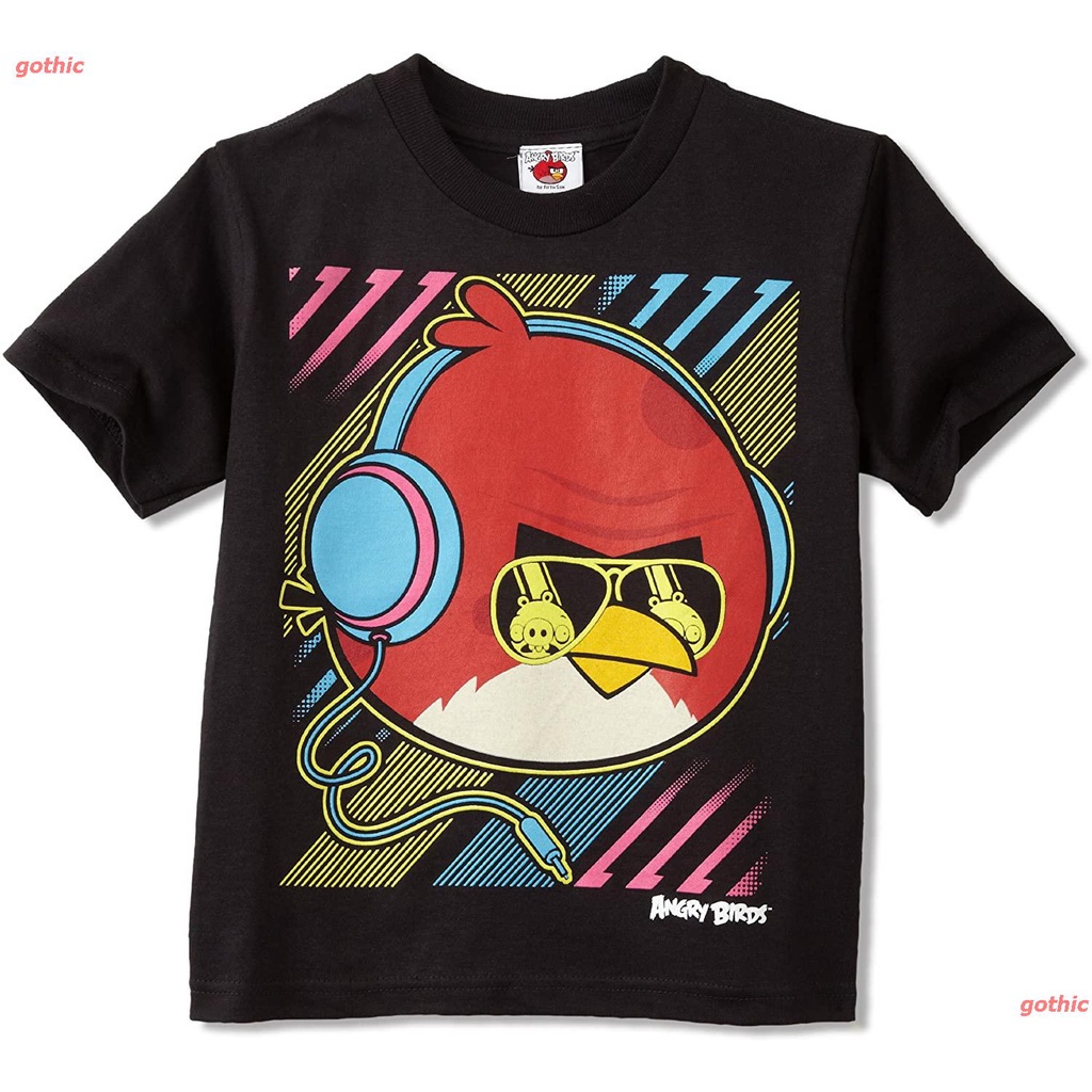 gothic-angry-birdsเสื้อยืดกีฬา-angry-birds-boys-big-neon-bird-juvy-shirt-angry-birds-popular-t-shirts