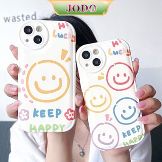 เคสโทรศัพท์มือถือ ซิลิโคนนิ่ม TPU ป้องกันกระแทก ลายหน้ายิ้ม สําหรับ iPhone 14 13 12 11 Promax 6 6S 7 8 Plus X XR XSMax SE