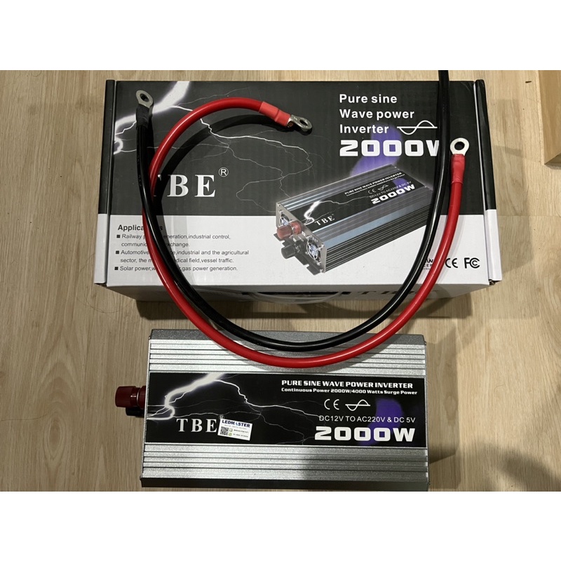 TBE Inverter Pure Sine Wave 2000 w 12V (มือ 2 สภาพ 99% ) | Shopee Thailand