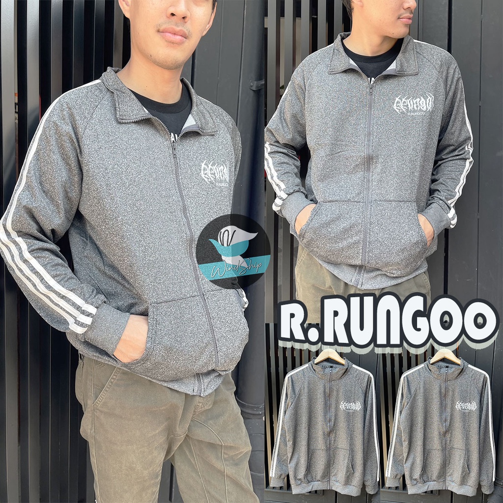 เสื้อกันหนาว เสื้อแขนยาว R.Rungoo แจ็คเก็ต ผ้าเกาหลี ซิปหน้า (MA8 ...