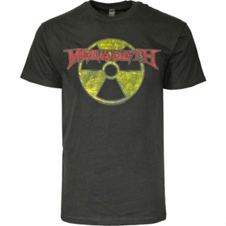 Radioactive Megadeth T-Shirt เสื้อสาวอวบ เสื้อยืดวินเทจ