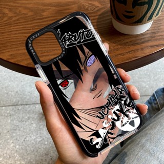 เคสโทรศัพท์มือถือ ซิลิโคนนุ่ม ใส หนา กันกระแทก ลายการ์ตูนนารูโตะ ซาสึเกะ แฟชั่น สําหรับ iPhone 14 Pro 13Pro Max 12 11 7 8 Plus X XS XR